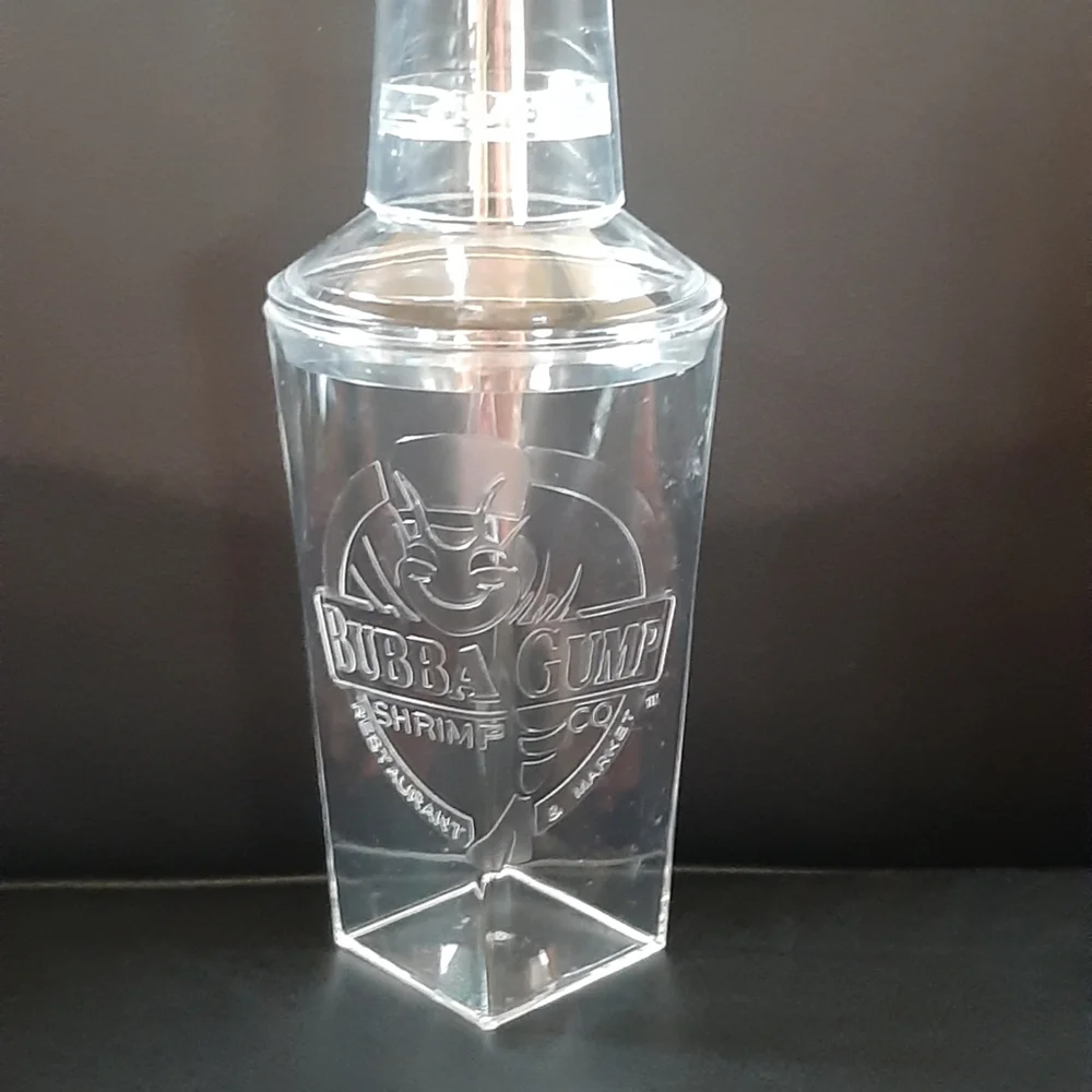 Bubba Gump Shrimp Clear Cocktail Shaker